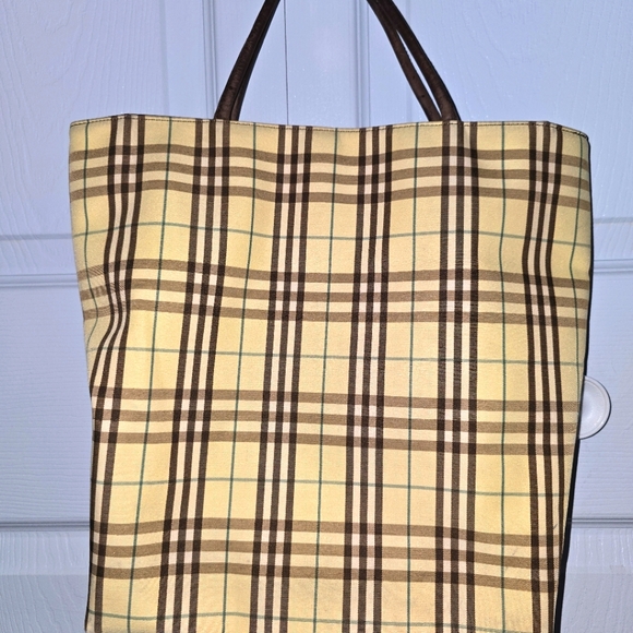 BURBERRY STRIPE AUTHENTIC  VINTAGE HANDBAG - Picture 5 of 13